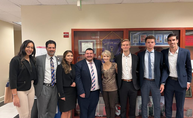 Group of students in the MBA Capstone class